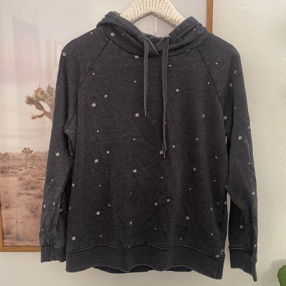 Z Supply charcoal grey star hoodie